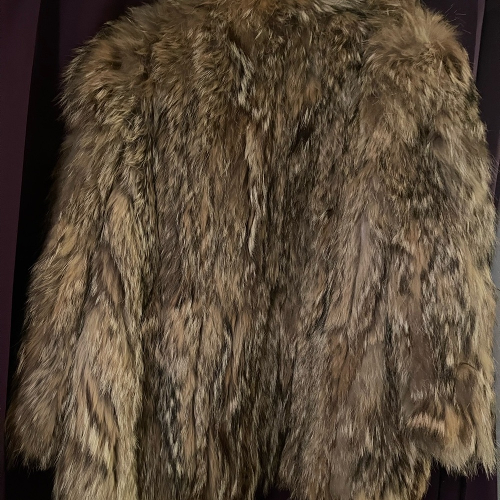 Coyote Fur Coat - Brown